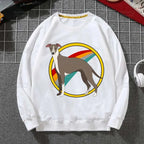 ⭐ Greyhound Hoodie Damen | Crazy Greyhound Lady | Harajuku Streetwear Pullover
