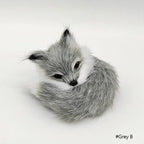 ⭐ Realistische Tierfigur Deko | Katze Fuchs Eule Hase mit Fell | Simulation Modell | Deko