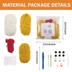 DIY Crochet Kit for Beginners Suitable for Handcrafting, Gifting to Best Friends/Pals, Parent-Child Interaction, and Cognitive D