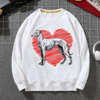 ⭐ Greyhound Hoodie Damen | Crazy Greyhound Lady | Harajuku Streetwear Pullover