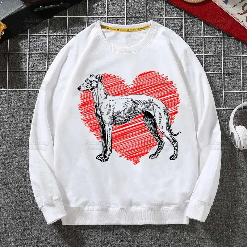 ⭐ Greyhound Hoodie Damen | Crazy Greyhound Lady | Harajuku Streetwear Pullover