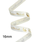 ⭐Satin Geschenkband Eid Mubarak | Goldfolien Aufdruck | Ramadan Deko & Verpackung