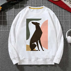 ⭐ Greyhound Hoodie Damen | Crazy Greyhound Lady | Harajuku Streetwear Pullover