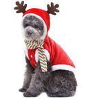 ⭐ Hunde Fleeceweste Weihnachten | Korallenfleece Warm & Weich | XS-2XL | Santa & Elch
