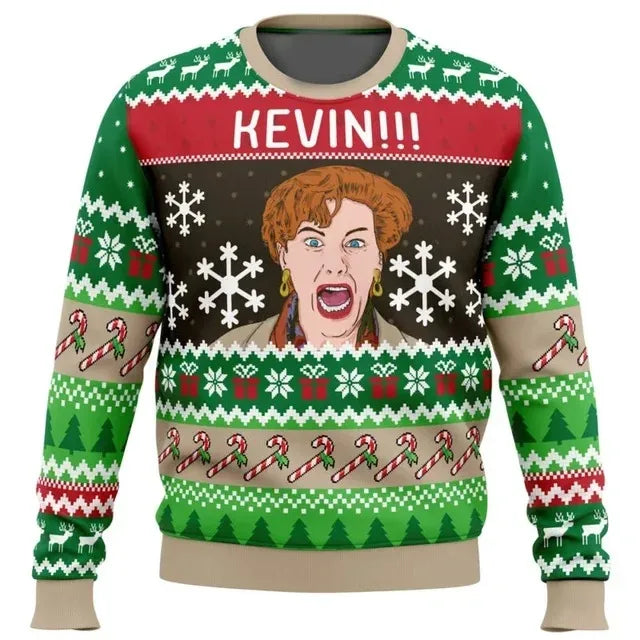 ⭐ Ugly Christmas Sweatshirt Cartoon Anime | Warmer Fleece Pullover | Unisex | Fällt klein aus