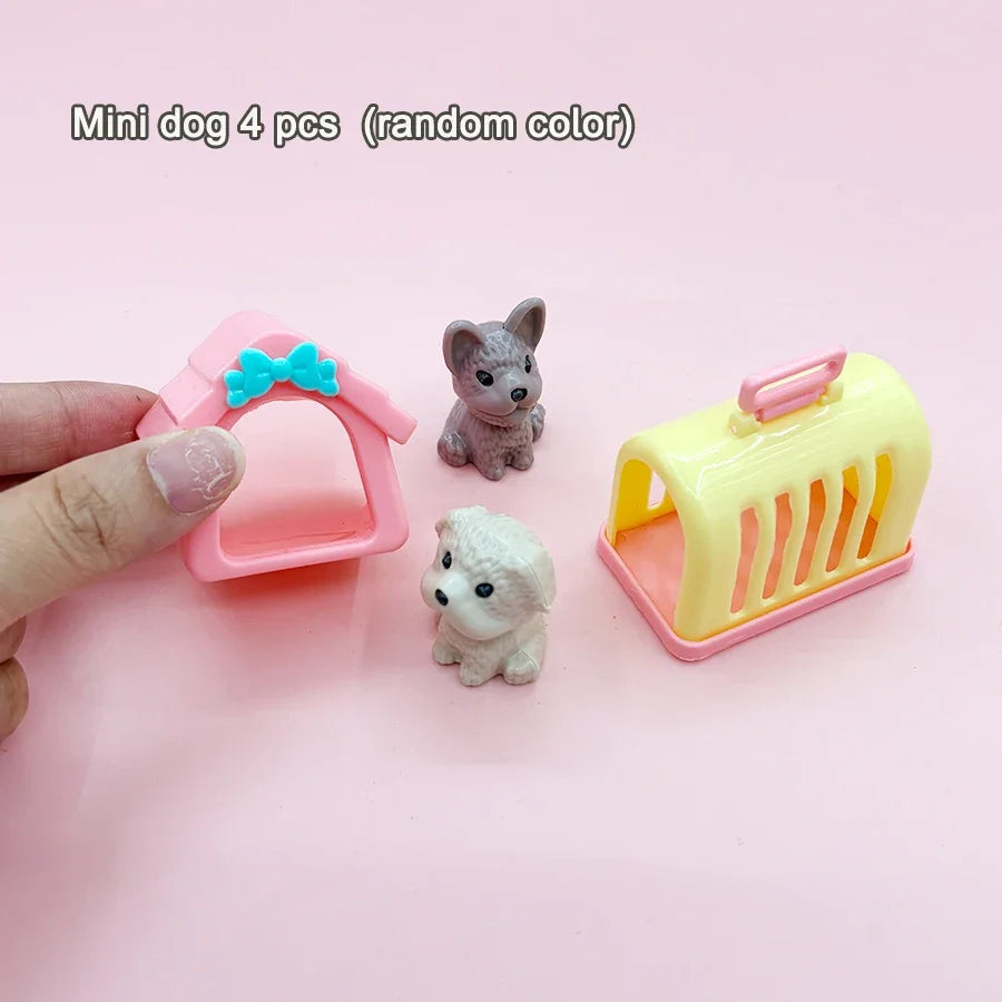 ⭐ Puppenhaus Zubehör Haustiere | Mini Hund & Katze 1:12 | Kawaii Spielzeug Set ab 3J