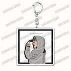 Fashion Islam Muslim Girl Woman Keychains for Accessories Bag Ramadan Eid Mubarak Hijab Keyrings Jewelry Fans Feminism Gifts