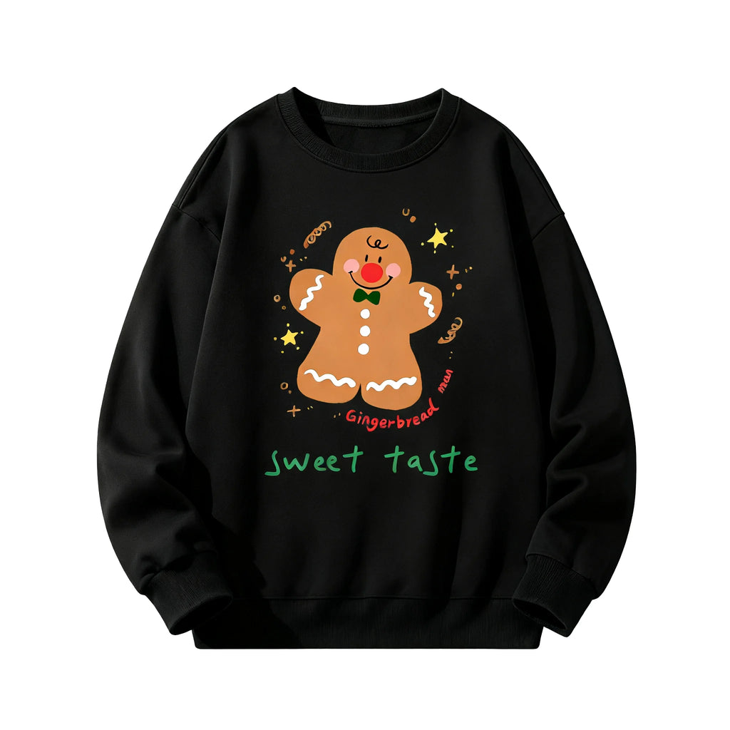⭐ Weihnachts Hoodie Lebkuchenmann | Baumwolle Sportlich | Unisex Damen Herren & Teens