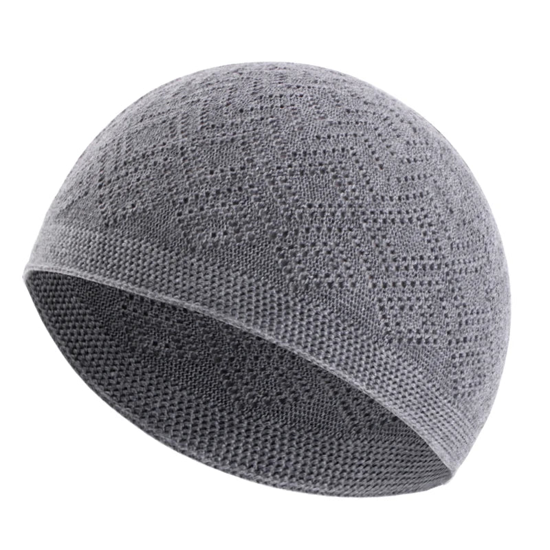 ⭐Strick Gebetsmütze Herren | Unisex Beanie Häkeloptik | Islamische Kopfbedeckung Kufi