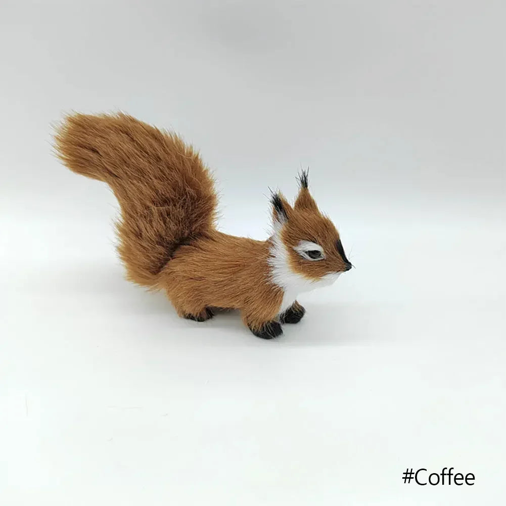 ⭐ Realistische Tierfigur Deko | Katze Fuchs Eule Hase mit Fell | Simulation Modell | Deko