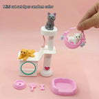 ⭐ Puppenhaus Zubehör Haustiere | Mini Hund & Katze 1:12 | Kawaii Spielzeug Set ab 3J