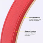 ⭐ PU Leder Hundeleine 120cm | Gepolsterter Griff | Für mittlere & große Hunde | Vegan