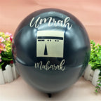 ⭐ 10x Umrah Mubarak Luftballons | Schwarz Gold Deko Set | Latexballons Islamische Party