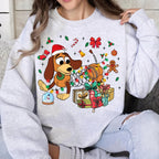 ⭐ Toy Story Weihnachts Hoodie Slinky Dog | Heavyweight Baumwolle | Fleece Gefüttert | S-3XL