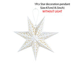 Hollow Star Hanging Pendant Light Eid Mubarak Ramadan Kareem Decoration 2024 paper Lantern Islamic Muslim Party Supplies wedding