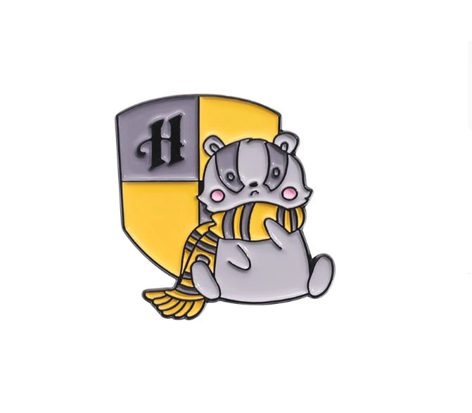 ⭐ Harry Potter Tier Emaille Pin | Patronus Brosche | Hogwarts Haus-Tiere Anstecker