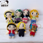 Handmade Crochet Anime Characters Keychain Perfect Gift Doll Key Ring Pendant Kawaii Figure Decoration Gift