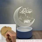 ⭐3D LED Nachtlicht Ramadan | Acryl Deko Lampe | USB Stimmungslicht Eid