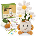 Crochet Kit for Beginners with Step-by-Step Video Tutorials Hooks Markers Knitting Yarn Thread Plastic Needles Accessories