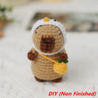⭐ DIY Häkelset Capybara | Anfänger Amigurumi Kit | Wasserschwein mit Video & Garn