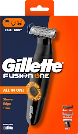 Gillette Fusion One Hybrid Trimmer & Rasierer – Gesicht & Körper