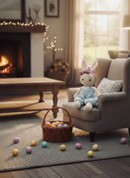 🧶 Handgefertigter gehäkelter Hase🐰