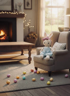 🧶 Handgefertigter gehäkelter Hase🐰