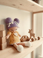 ⭐ Handgehäkelte Puppe 30cm | Weiche Baumwolle | Unikat Stoffpuppe | Deko & Spielzeug