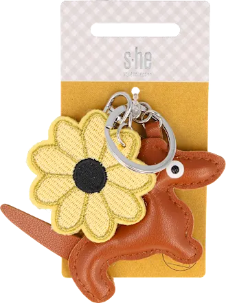 s-he stylecollection Taschenanhänger Dackel & Sonne – Süßer Bag Charm 🐶☀️